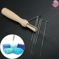 thumbnail image 3 of LIFKOME 7Pcs Felting Needles Fingercots with Wooden Handle for DIY Projects Assorted Color, 3 of 8