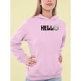 thumbnail image 2 of Hello Daisy Flower Hoodie Women -Image by Shutterstock, Female XX-Large, 2 of 4