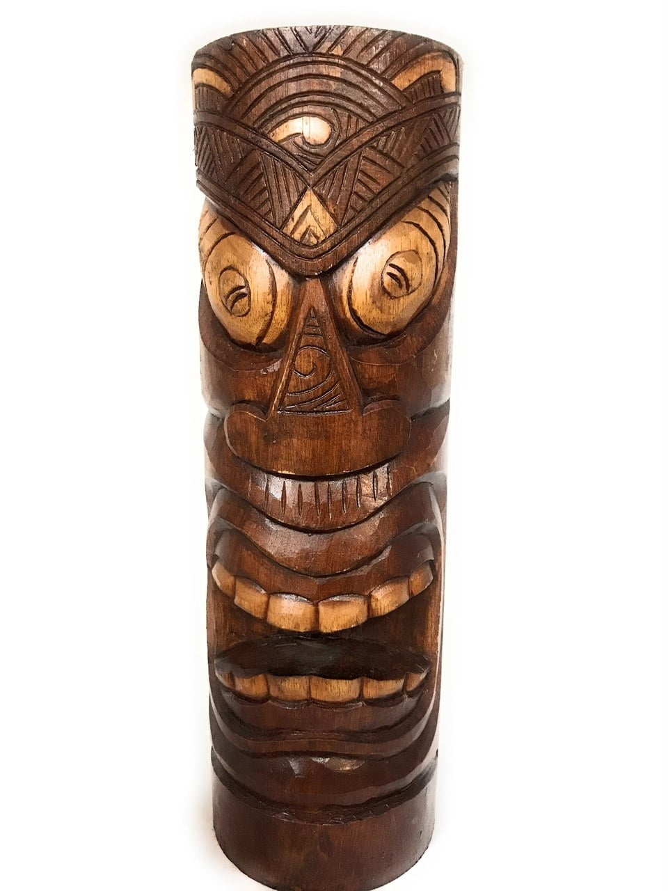Love Tiki Totem 20" Antique Finish Hand Carved dpt538250