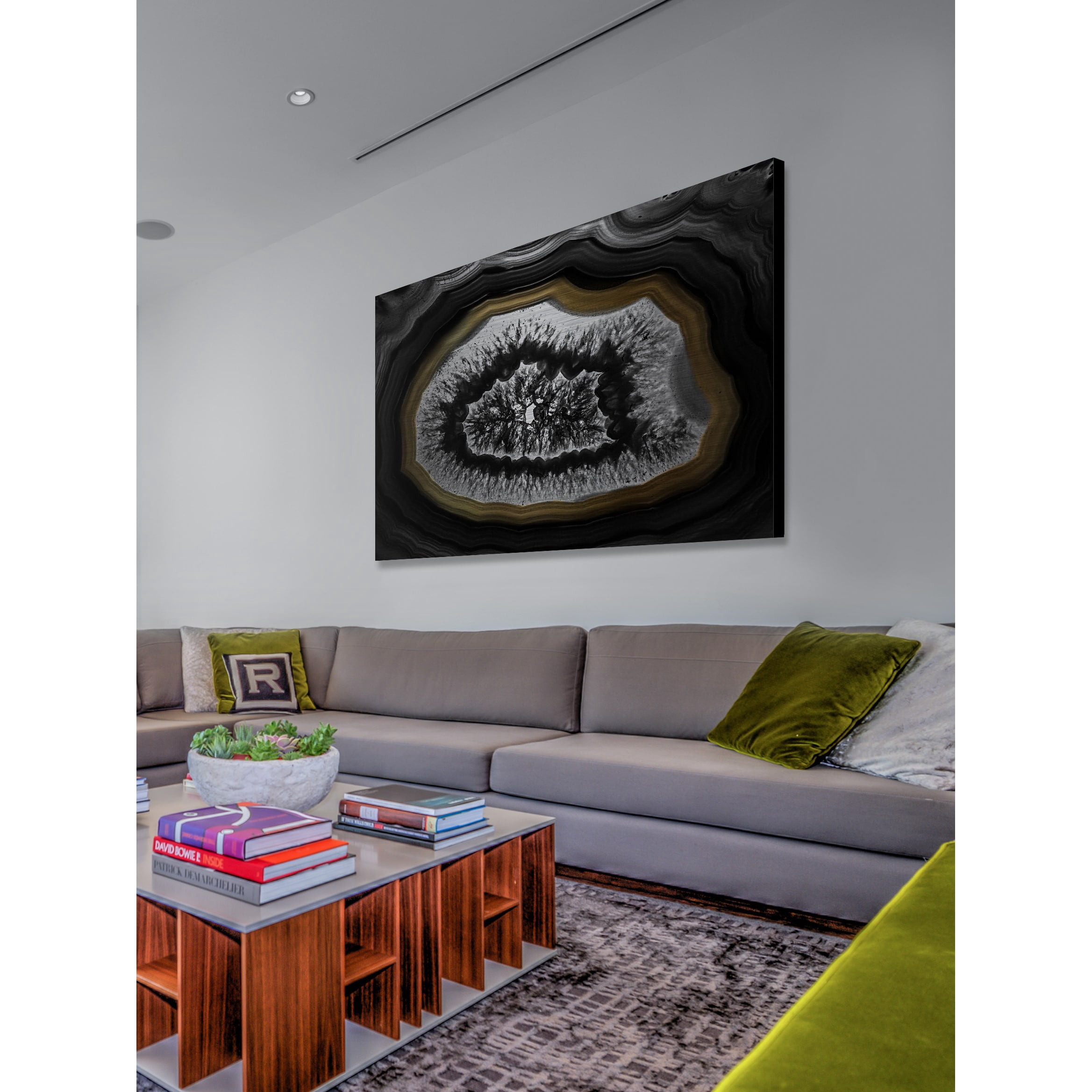Marmont Hill "Jagged Edges" Painting Print on Brushed Aluminum