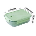 thumbnail image 3 of Beautynvta Glass Bento Box, 1040ml Square Meal Prep Container with Airtight Lid, Glass Lunch Containers,Food Prep Lunch Box, Microwave & Dishwasher Safe, 3 of 5