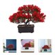thumbnail image 1 of unbranded Planta Artificial De Bonsái Con Maceta Roja Ideal Para Adorno De Y Oficina Sin Cuidados, 1 of 8