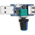 thumbnail image 2 of Hweilai Automotive›Motorhome Parts & Accessories›Engine & Chassis Parts›Winches3 Pcs USB Fan Controller, DC 5V Adjustable USB Fan Regulator with Speed ​​Control Knob DC 4-12V to 2.5-8V 5W, 2 of 3