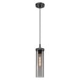 thumbnail image 4 of 471-1P-BK-G471-12SM Innovations Lighting Lincoln - 1 Light Cord Hung Pendant-4.5 Inch Wide and 15.5 Inch Tall-Matte Black Finish-Light Smoke Glass, 4 of 4