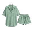 thumbnail image 5 of Linen Sets For Women 2 Piece Short Sets Women 2 Piece Outfits Travel Outfits For Women 2 Piece Short Sets For Women 2 Piece Outfits For Women Vacation Outfits For Women Matching Set Summer, 5 of 5
