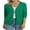 Green, variant on QUALFORT Women’s 100% Cotton Lightweight Button-Front Cardigan Sweater,V-Neck Long Sleeve Knit, Black M-2XL