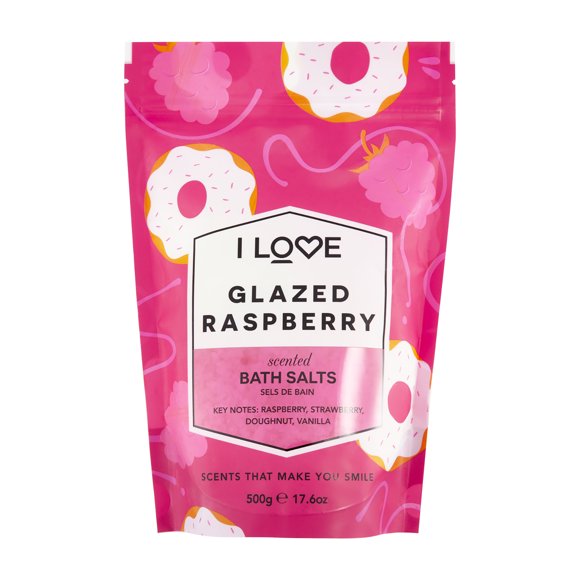 I Love Cosmetics Sales de Baño Signature, Frambuesa Glaseada, 500 g