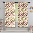 thumbnail image 5 of Blackout Kids Curtains,Brown Mushroom Leaf Light Pattern Childrens Insulated Curtains Set Of 2,Bedroom Essentials,Toddler Room Decor 42"x63", 5 of 5