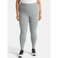 thumbnail image 2 of Feathers Plus Size Women's Butter Soft Fleece Athleisure Leggings Multipack, 7 Pack, Sizes 1X-5X, 2 of 12