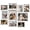 Distressed White, variant on Picture Frame Set 10-pack  Gallery Wall Collage With 8x10 5x7 4x6 Frames In Yellow Brown Finishes