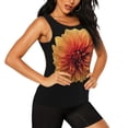 thumbnail image 2 of Daiia Orange Dalia Printed Womens Workout Tops for Women Quick-dry Tank Tops Mesh Yoga Shirts Athletic Running Tank Tops Sleeveless Gym Clothes-XX-Large, 2 of 7