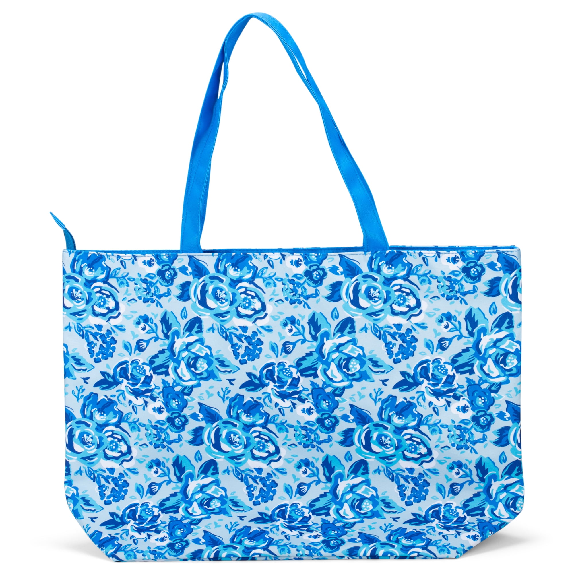 Viv & Lou Blue Ivy Floral 19.5 x 18 Polyester Travel Tote Bag - Walmart.com