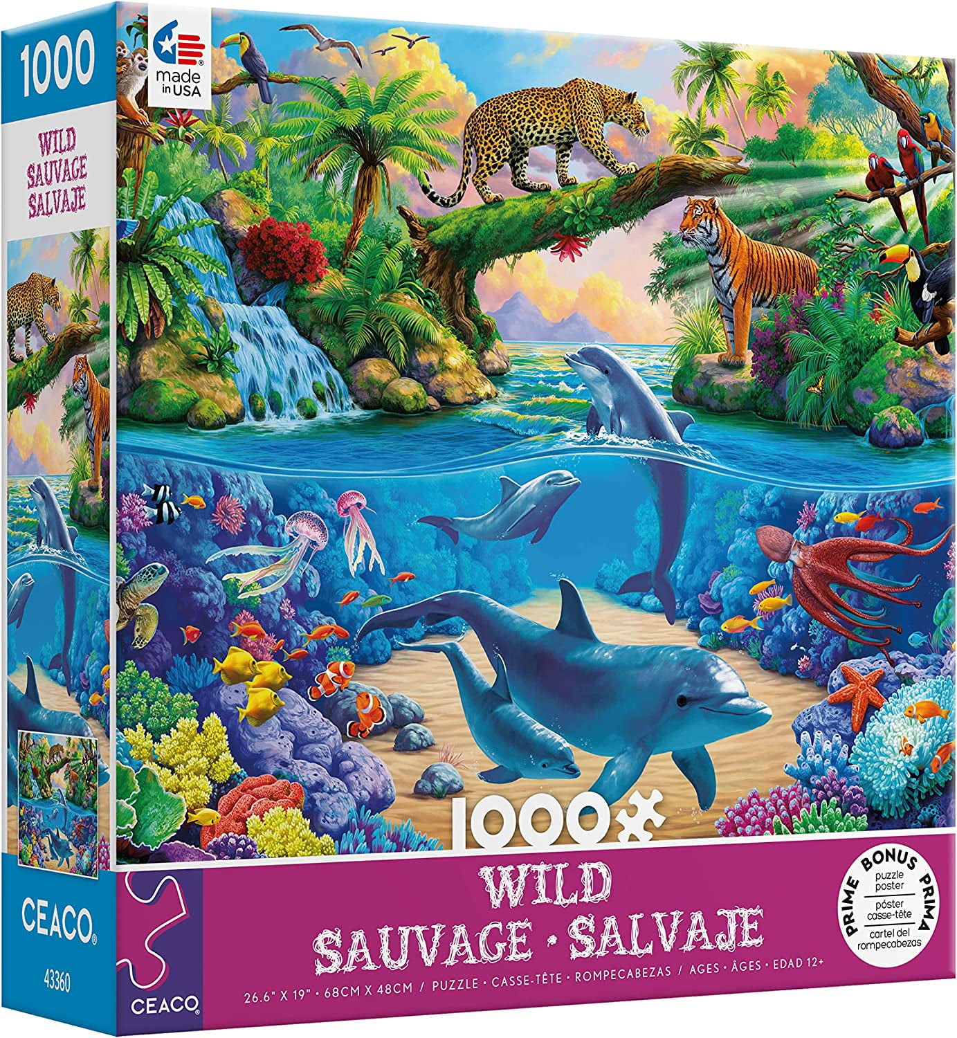Ceaco - Wild - World of Nature - 1000 Piece Interlocking Jigsaw Puzzle