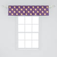 thumbnail image 2 of Ambesonne Abstract Window Valance, Simple Pattern of Round Blots Drawn by Hand Paint Strokes, Curtain Valance for Kitchen Bedroom Decor with Rod Pocket, 54" X 12", Quartz Mustard, 2 of 3
