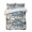 White, Blue, Gray, Black, variant on Quilts Full Size Bedding Set, Farmhouse Wolf Lightweight Quilted Comforter, Winter House Eagle Snowflake Pine Tree Soft Reversible Bedspread Coverlet with Pillow Covers for All Season, 78" x 90"