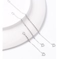 thumbnail image 5 of Necklace Extender [3PCS] White Gold Plated Sterling Silver Necklace Bracelet Anklet Extension Chains for Jewelry Making, 2 3 4 Inches, 5 of 5