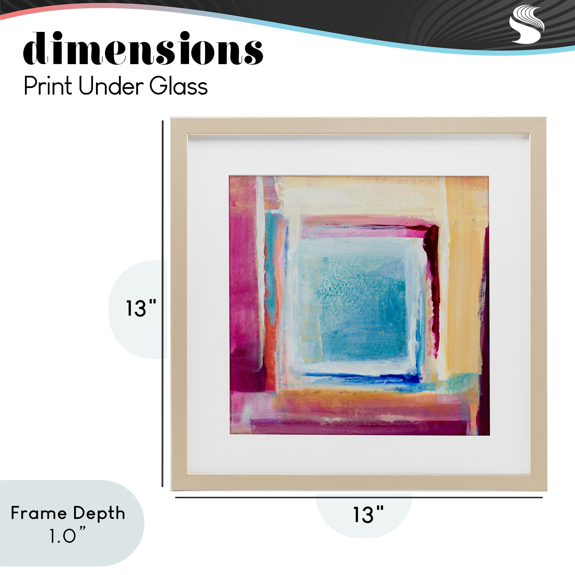 Stupell Industries Bright Colors New Day Birch Framed Print Under Glass, design by Lanie Loreth