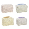 thumbnail image 5 of Large Capacity Cotton Floral Quilted Makeup Bag Cosmetic Pouches Accessory Storage Organized For Travel And Daily Use, 5 of 7