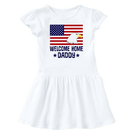 

Inktastic Military Homecoming Welcome Home Daddy Gift Baby Girl Dress