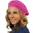 thumbnail image 2 of Cotton Beret - 11.5 inch Diameter - ONE SIZE FITS MOST - Berry, 2 of 6