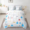 thumbnail image 2 of Chemical Equation Bed in a Bag King Size Comforter Set 7 Pieces,Chemistry Bedding Sets Science Students Learning Gift Sheet Set with Comforter,Molecular formula Education Bed Set, 2 of 5