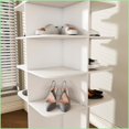 thumbnail image 4 of Rotating Shoe Rack 7-Tier 360° Revolving, Fits 28 Pairs, White | Modern | Bedroom, 4 of 19