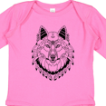 thumbnail image 3 of Inktastic Tribal Wolf Head Boys or Girls Long Sleeve Baby Bodysuit, 3 of 4