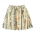 thumbnail image 5 of VNKIDY Womens Elastic Drawstring Waist Retro Fashion Print Pleated Flowy Shorts Loose High Waist Lightweight Casual Beach Vacation Shorts For Ladies Soft Shorts L, 5 of 5