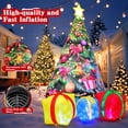 thumbnail image 4 of Árbol inflable de Navidad GOOSH para decoración exterior, 2,4 m, con luz, 4 of 6