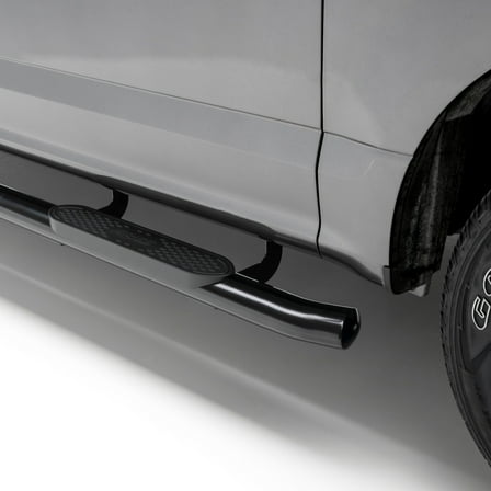 ARIES S224053 4-Inch Oval Black Steel Nerf Bars, Select Chevrolet Silverado, GMC Sierra 1500, 2500, 3500 HD Crew Cab Fits select: 2022 CHEVROLET SILVERADO LTD, 2022 GMC SIERRA LIMITED