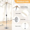thumbnail image 3 of Lindbes Shirt Display 35” Height Adjustable Shoulder Stand Shirt Rack  T Shirt Display Stand for Clothing Garment Coat Retail Vendor， Shirt Rack，Metal Clothing Display Rack, 3 of 10