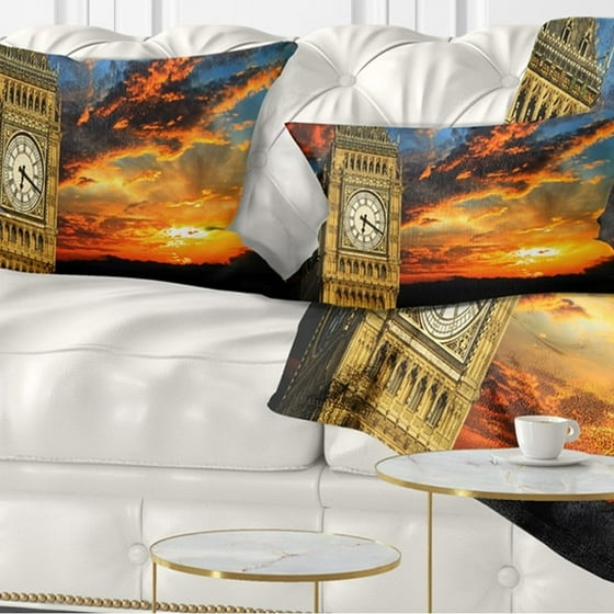 Design Art Designart Big Ben Uk London At Sunset Panorama