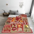 thumbnail image 4 of Football Blanket American Football Sport Team Throw Blanket Soft Flannel Plush Football Style Blanket Gift for Men Women Boys Kids Football Lovers Fan Gifts for Sofa Bed Couch Decor 50"X40", 4 of 5