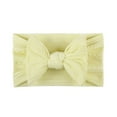 thumbnail image 4 of WUANDIXFA Bows for Baby Girls Toddler Baby Boys Girls Stretch Solid Bow Hairband Headwear Headband Hair Accessories Gray,One Size, 4 of 5