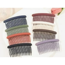 8pcs Decorative Frosted Twist Combs for Women Small French Side Hair Clips Accessories for Girls