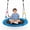 Bule, variant on CONCETTA 40inch Outdoor Saucer Swing for Kids, Adjustable Ropes, Straps Carabiners, 440 lb Capacity, 600D Oxford Fabric, Blue