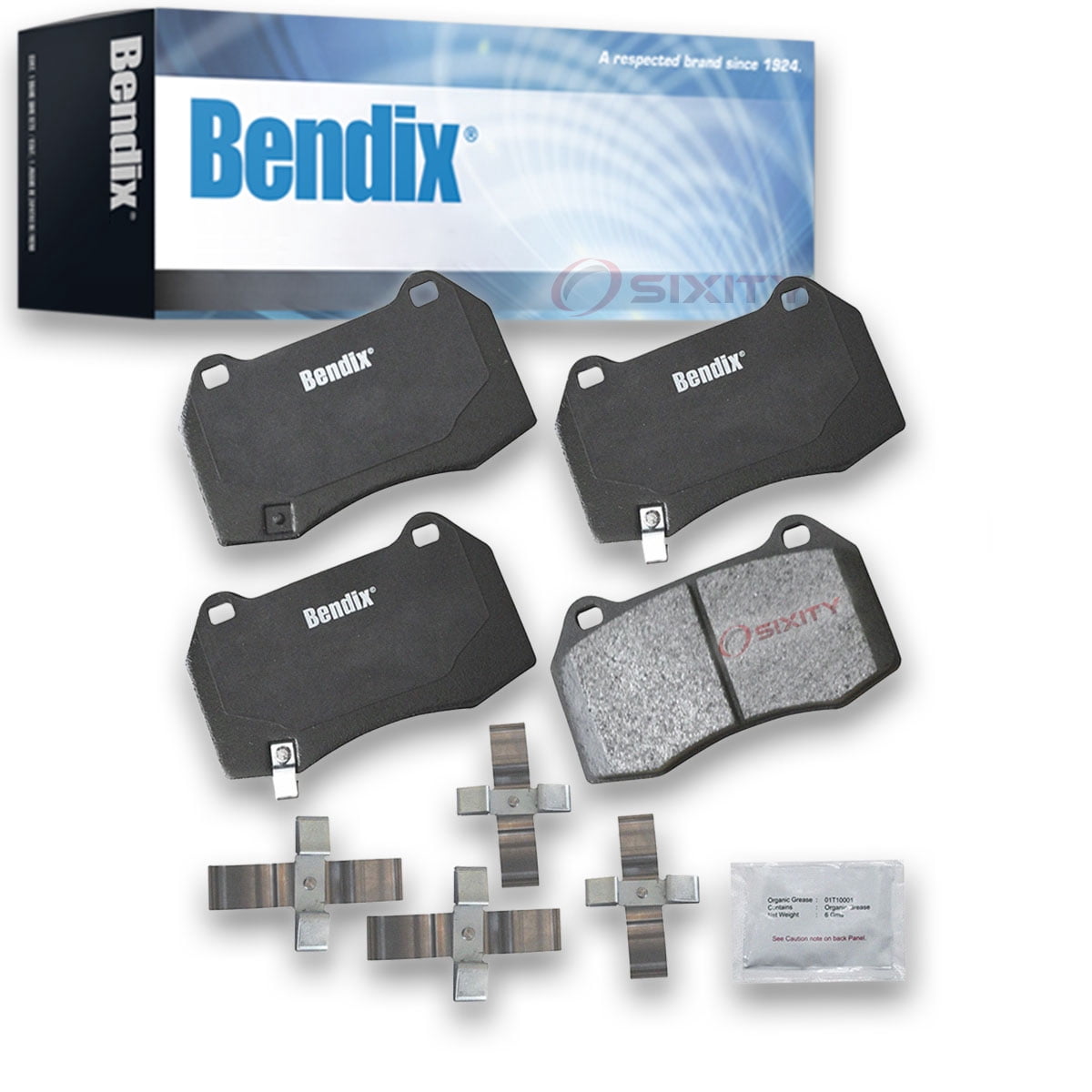 Bendix Brakes Disc Brake Pad Set Fits select: 2004 INFINITI G35, 2004-2006 NISSAN SENTRA SE-R SPEC V