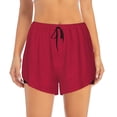 thumbnail image 4 of Lsque Geometric Vintage Printed Women's Running Shorts with Liner Pockets,Elastic Quick Dry Workout Athletic Gym Yoga Shorts,Womens High Waist Shorts-Large, 4 of 9