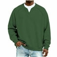 thumbnail image 2 of Ceisia Men's Spring Gift & Winter Casual Fashion Solid Color Breathable Long-Sleeve V-Neck Hooded Pullover with Pocket - Soft Da ily Top, 2 of 6