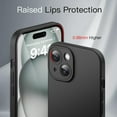 thumbnail image 4 of JETech Slim Case for iPhone 15 6.1-Inch with Camera Lens Full Cover Protection, Ultra-Thin Lightweight Matte Finish Minimalist Protective Phone Cover (Black), 4 of 6