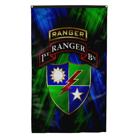 Cayyon 1/75 Tabbed Regimental Flag 3x5Feet Military Banner with 2 Brass Grommets