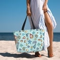 thumbnail image 6 of Kdxio Sea Shells 2 for Beach Bag for Women Large Beach Tote Bag Waterproof Sandproof Swim Bag with Zipper Pockets Beach Vacation Travel, 6 of 7