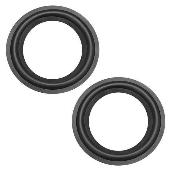 5.5" 5.5inch Speaker Rubber Edge Surround Rings Replacement Parts for Speaker Repair or DIY 2 pcs