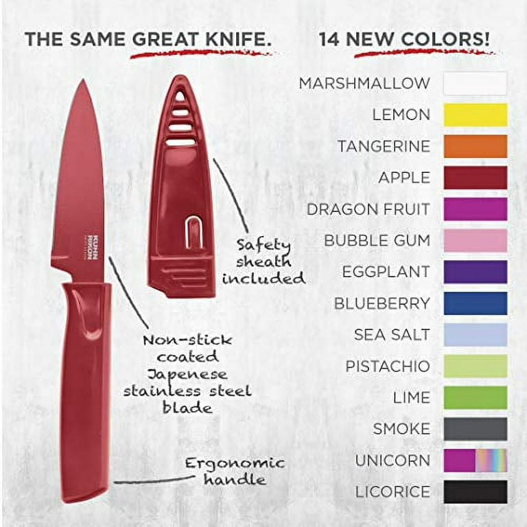  Kuhn Rikon Colori+ Non-Stick Straight Paring Knife