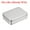 Silver Tone 4.92" x 3.54" x 1.38", variant on Uxcell Metal Tin Box Rectangular Empty Tinplate Storage Containers with Lids Silver Tone 3.54" x 3.54" x 2.17"