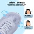 thumbnail image 4 of HI HATIDE Men's Orthotic Walking Shoes Wide Toe Box Arch Support Plantar Fasciitis Relief Size 8, 4 of 9