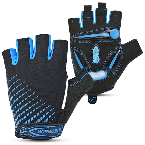 Manoplas de bicicleta Guantes de ciclismo Medio dedo Guantes de bicicleta Antideslizante Amortiguaci Tomshoo Manoplas de bicicleta
