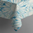 thumbnail image 4 of Daisy Flower Pattern Rectangle Tablecloth 60"x102",Waterproof Polyester Rectangle Table Cloth, Wipeable Spillproof Polyester Tablecloth for Dining, Camping, Indoor and Outdoor, 4 of 6