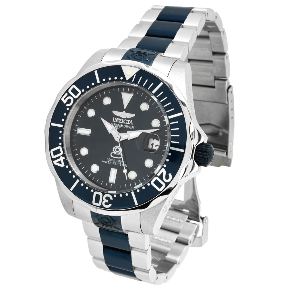 Invicta Men's 19273 Pro Diver Grand Diver Blue Dial Two Tone Bracelet Automatic Dive Watch