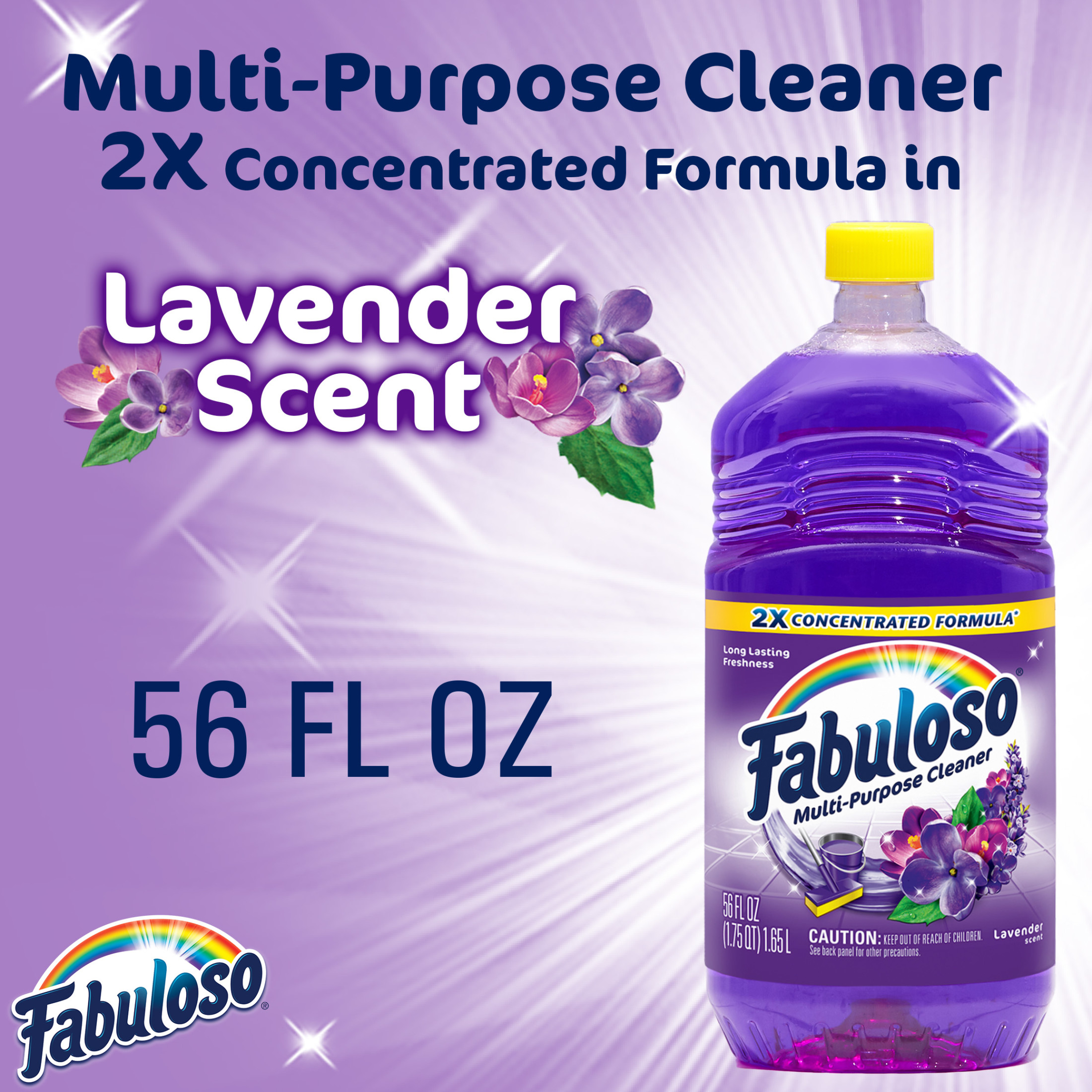 Fabuloso Multi-Purpose Cleaner, 2X Concentrated Formula, Lavender Scent, 56 oz - image 3 of 13